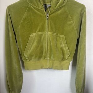 Cropped Olive Green Women's Jacket - Like New